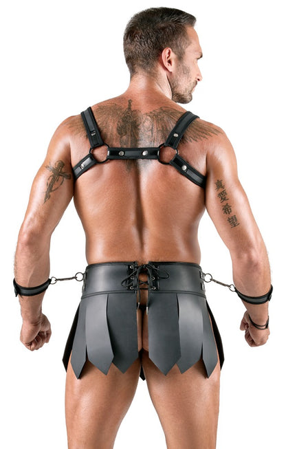 Svenjoyment Bondage Men's Skirt + Chest Harness