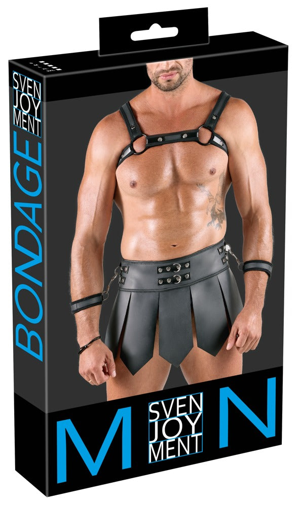 Svenjoyment Bondage Men's Skirt + Chest Harness