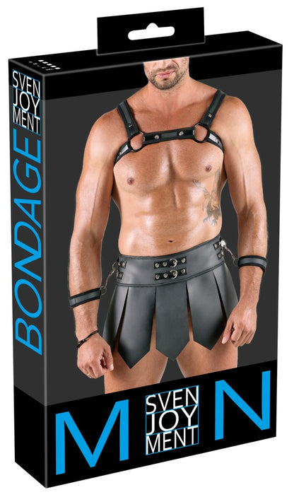 Svenjoyment Bondage Men's Skirt + Chest Harness