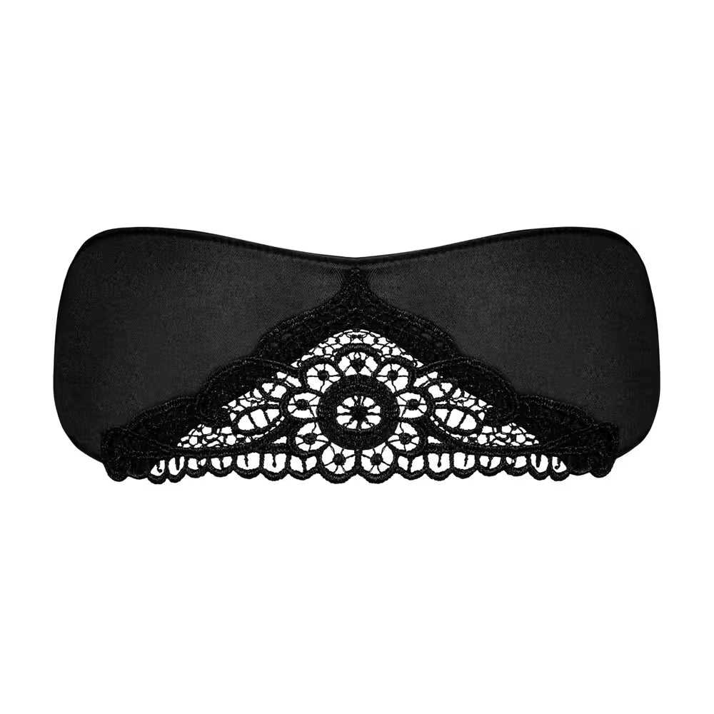 black satin mask