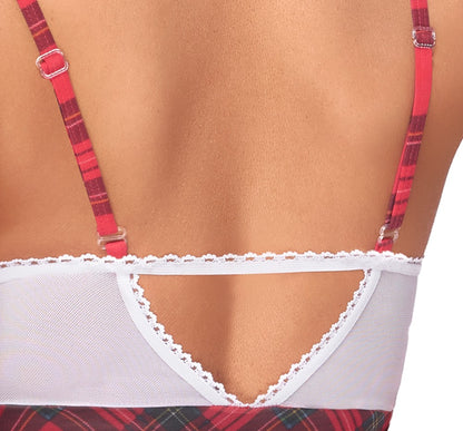 Cottelli Costumes Checkered Dress