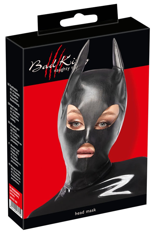 Bad Kitty Black Tight Head Mask