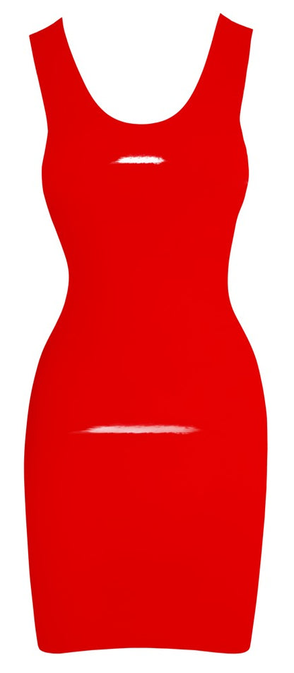 LATE X Red Latex Dress