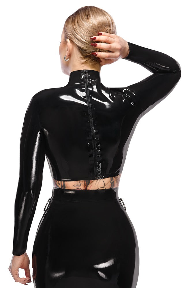 LATE X latex shirt