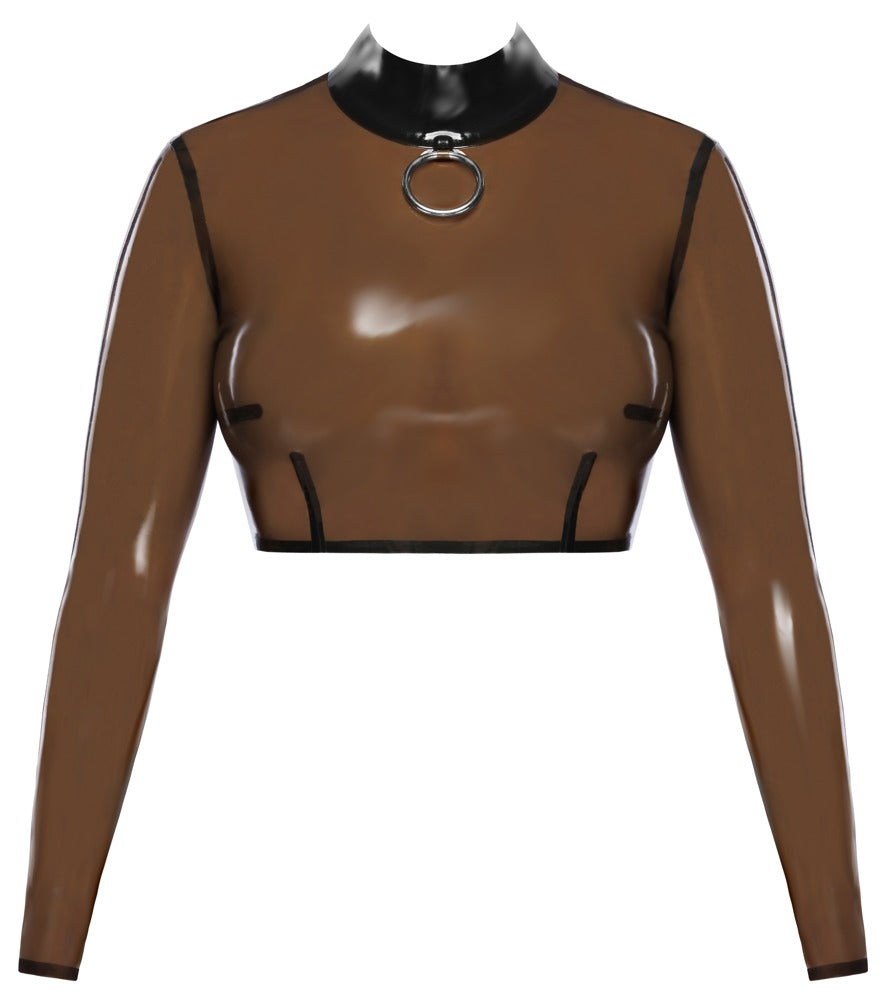 LATE X latex shirt