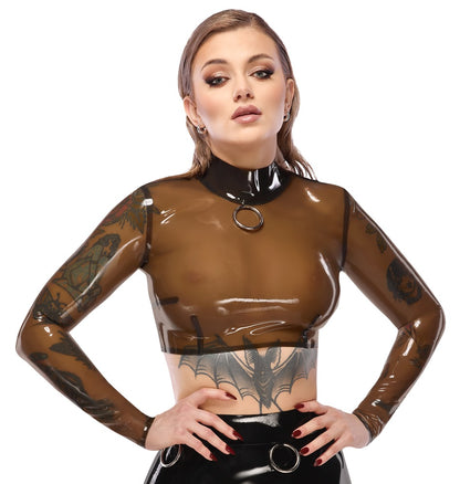 LATE X latex shirt