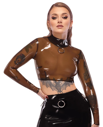 LATE X latex shirt