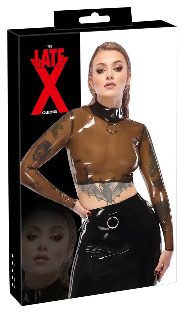 LATE X latex shirt