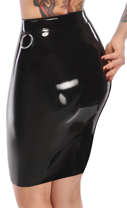 LATE X latex skirt