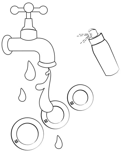 Set of three expandable rings