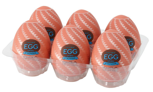 Tenga Stronger Spiral Egg Masturbator 6-piece
