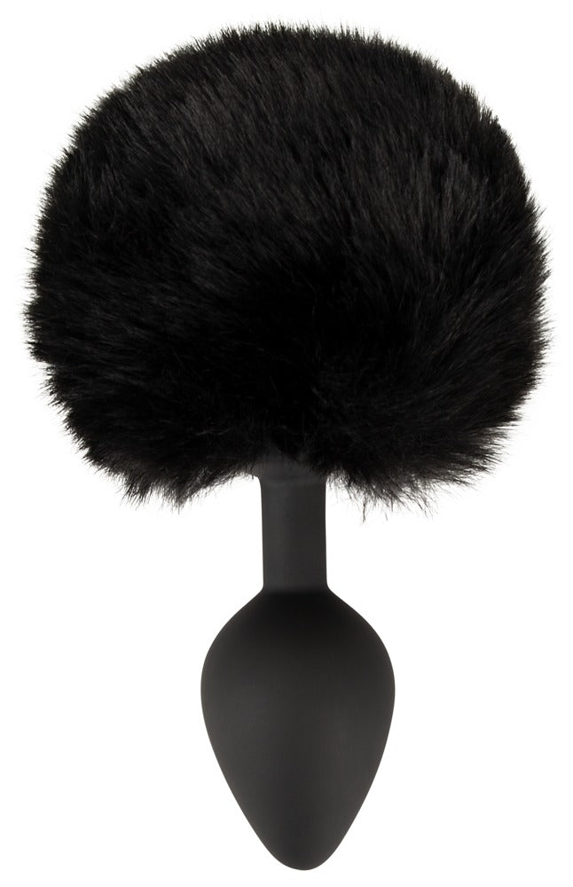 Fluffy tail plug black M You2Toys