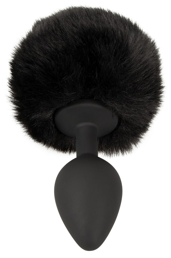 Fluffy tail plug black M You2Toys