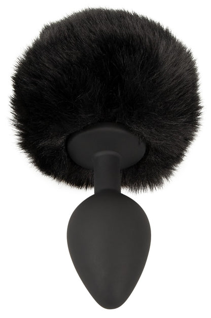 Fluffy tail plug black M You2Toys