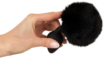 Fluffy tail plug black M You2Toys