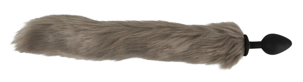 Fluffy tail plug gray You2Toys