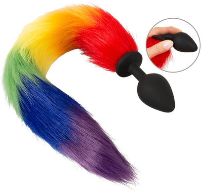 Fluffy tail plug rainbow You2Toys