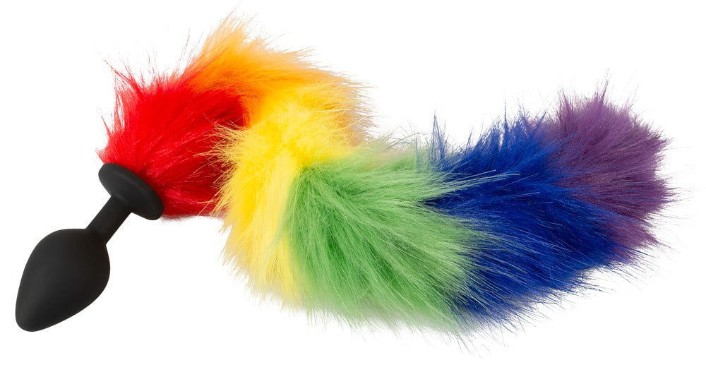 Fluffy tail plug rainbow You2Toys