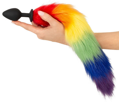 Fluffy tail plug rainbow You2Toys