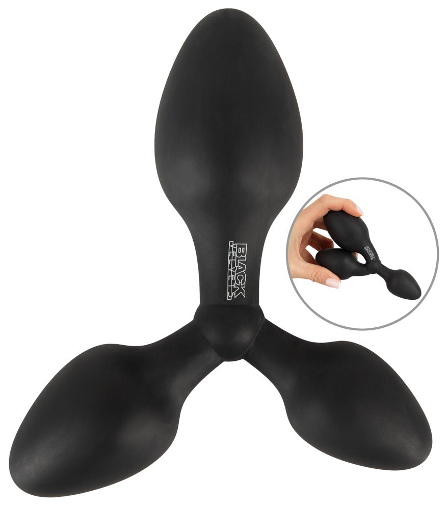 Black Velvet Triple Anal Plug