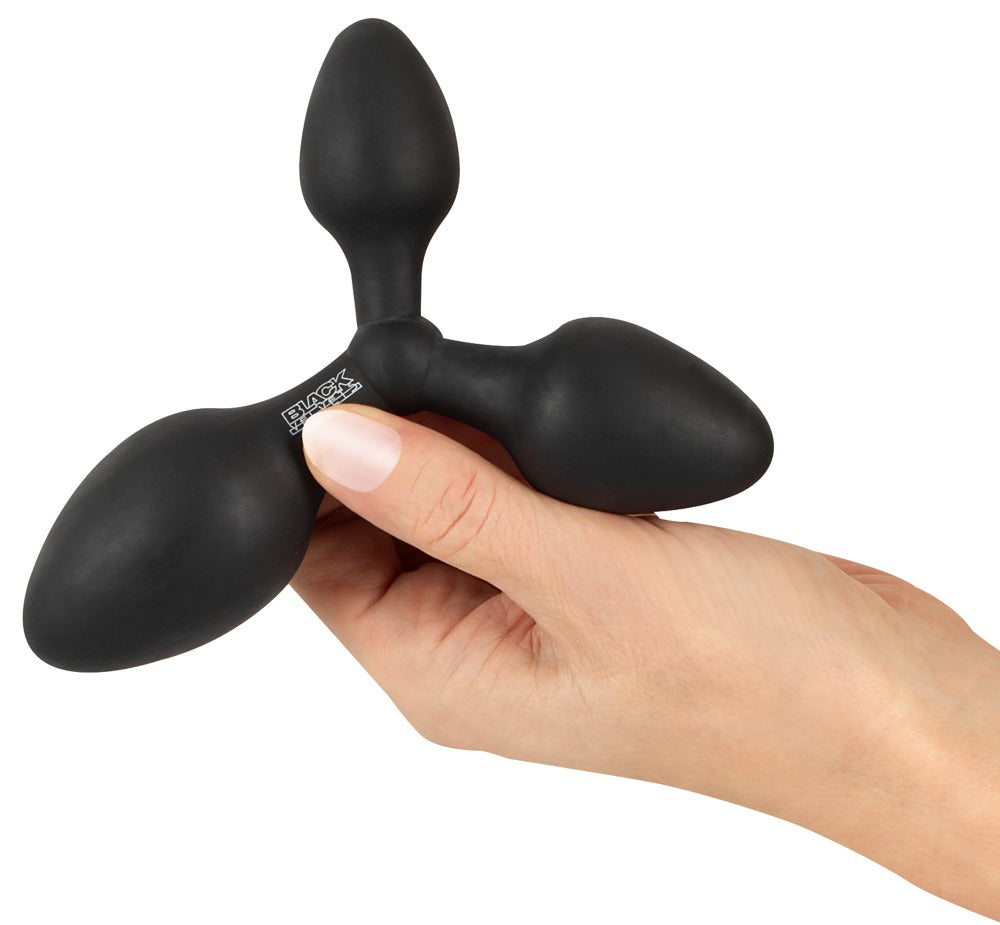Black Velvet Triple Anal Plug