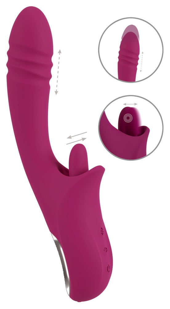 Javida Licking &amp; Thrusting Handy Vibrator