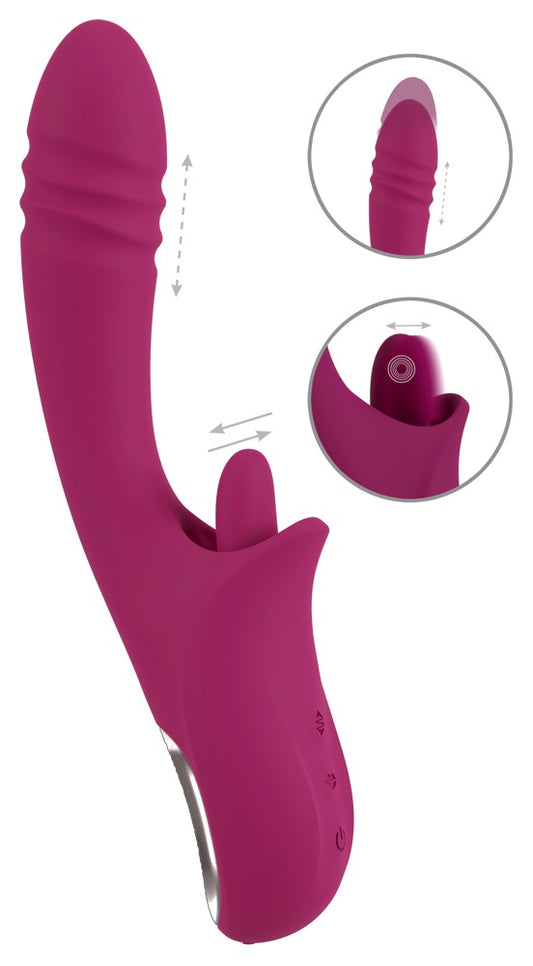 Javida Licking &amp; Thrusting Handy Vibrator