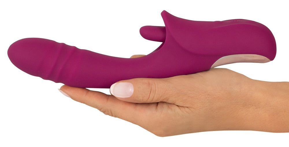 Javida Licking &amp; Thrusting Handy Vibrator