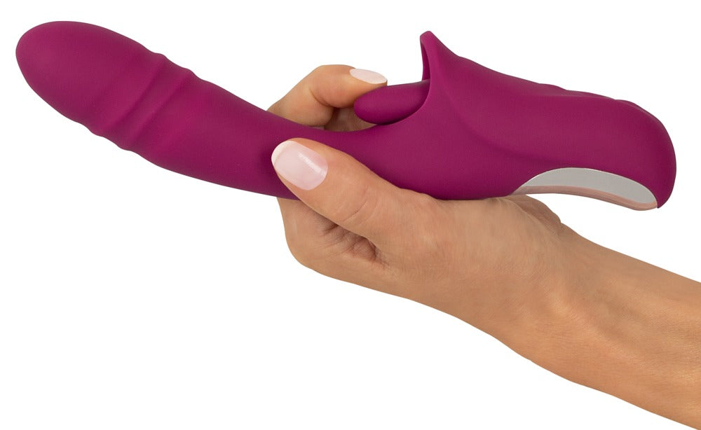 Javida Licking &amp; Thrusting Handy Vibrator