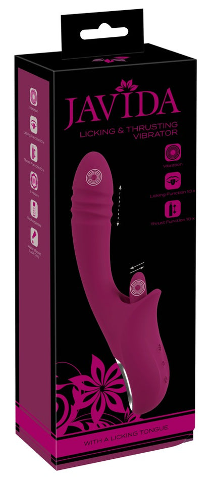 Javida Licking &amp; Thrusting Handy Vibrator