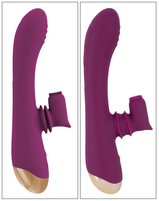 Javida 2-function vibrator with mobile clitoral tease