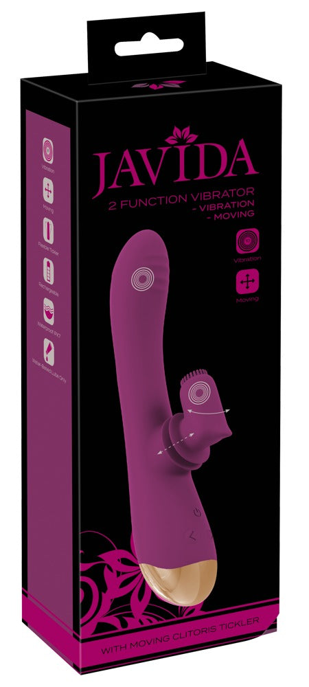 Javida 2-function vibrator with mobile clitoral tease