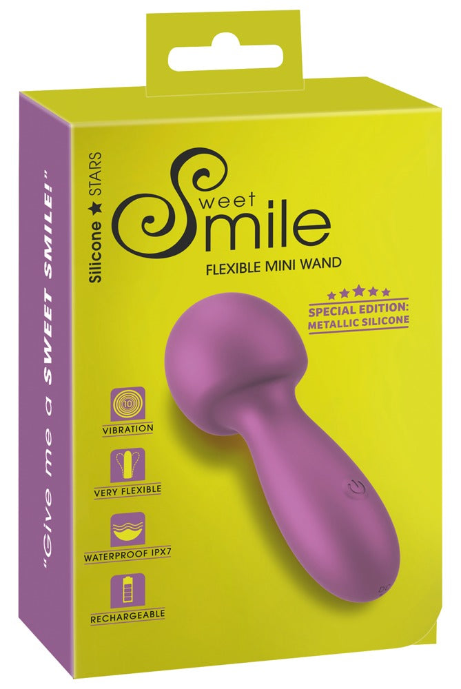 Sweet Smile Mini Wand Flexible Vibrator