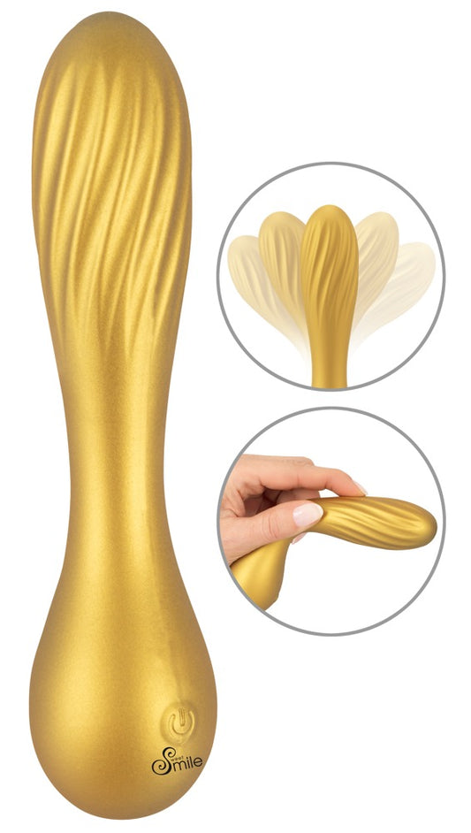 Sweet Smile Flexible Swirl Handy Vibrator