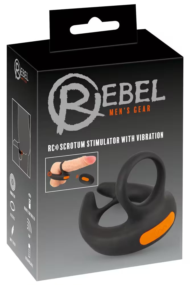 Remote-controlled testicular stimulator