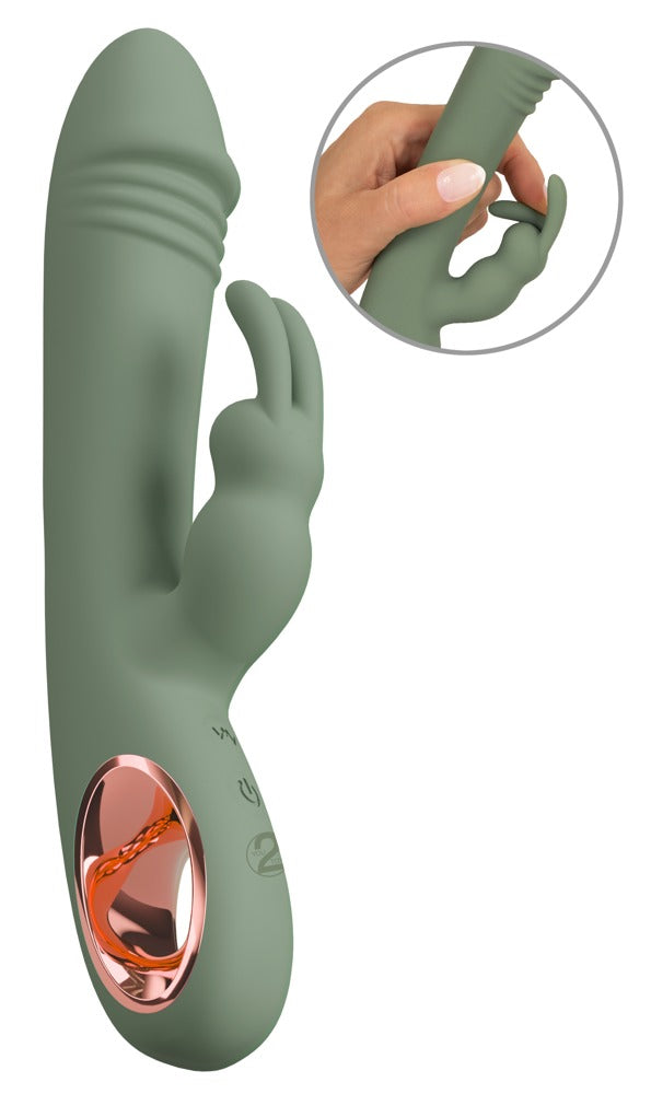 You2Toys Slim Rabbit Olive Double Vibrator