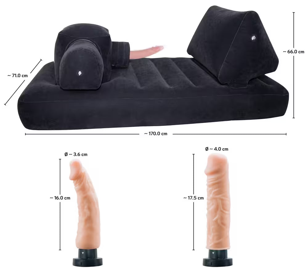 Inflatable velvet bed