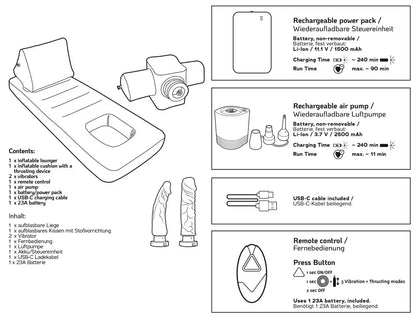 Inflatable velvet bed