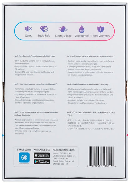 Lovense Hush 2 Anal Vibrator