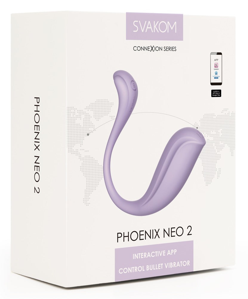 Phoenix Neo 2 vibrating egg from SVAKOM purple