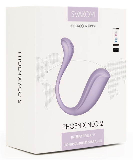 Phoenix Neo 2 vibrating egg from SVAKOM purple